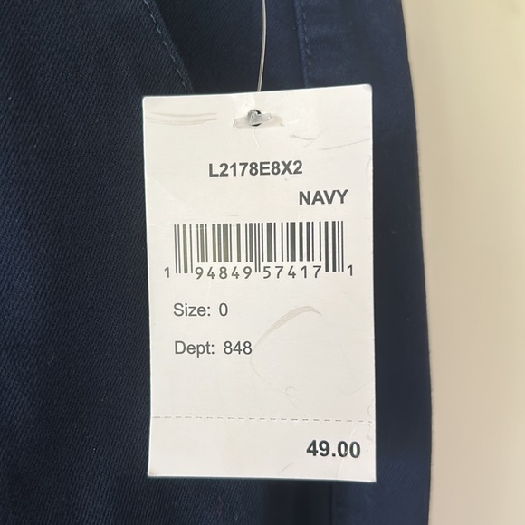 Wit and Wisdom navy blue pants, size 0, NWT - Picture 7 of 7